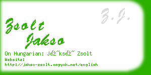 zsolt jakso business card
